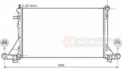 VAN WEZEL 43002560 -  Радиатор, охлаждение двигателя